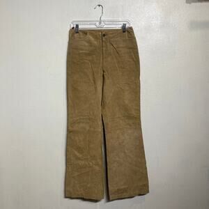 Mossimo Tan Leather Pants Sz 8